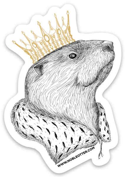 Noble Otter Sticker